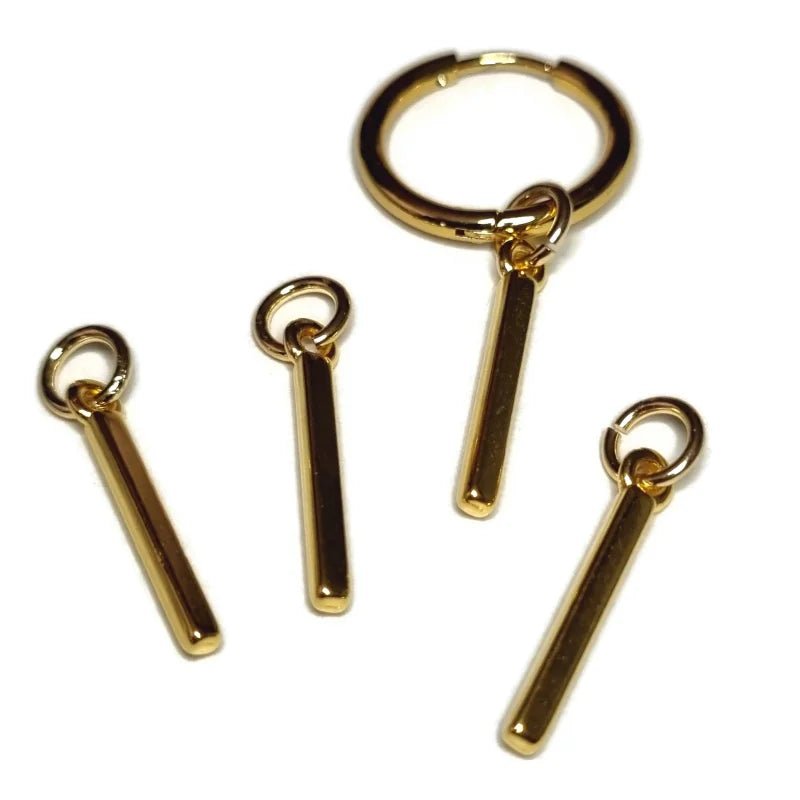 Prachtige Handgemaakte charms - Veertje-20x6mm - Unisex