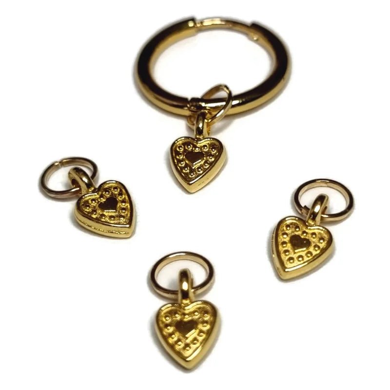 Prachtige Handgemaakte charms - Hartje-6x8mm - Unisex