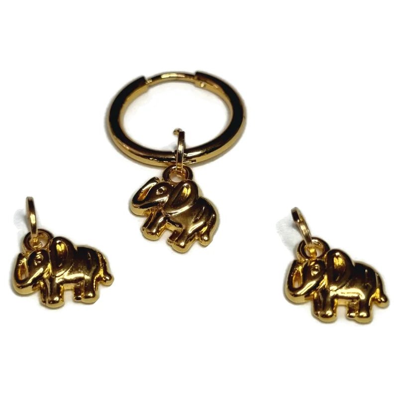 Prachtige Handgemaakte charms - Olifantje-12x11mm - Unisex