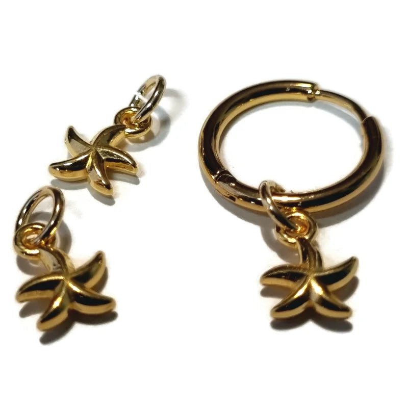 Prachtige Handgemaakte charms - Zeester-9mm - Unisex