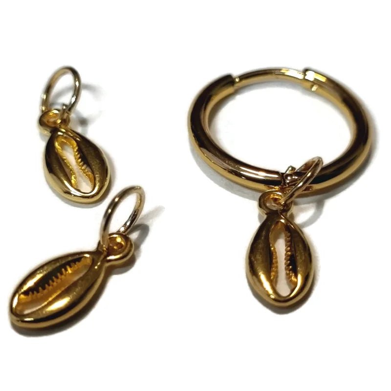 Prachtige Handgemaakte charms - Schelp-10x6mm - Unisex