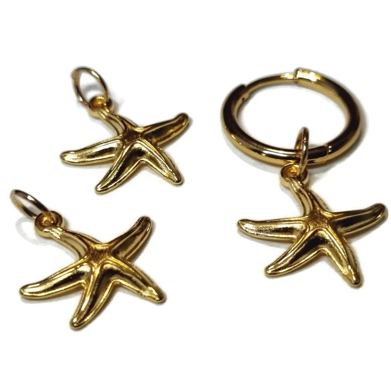 Prachtige Handgemaakte charms - Zeester-17mm - Unisex