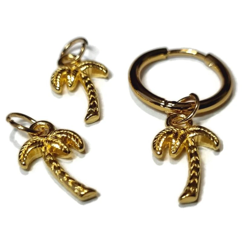 Prachtige Handgemaakte charms - Palmboom-14x10mm - Unisex