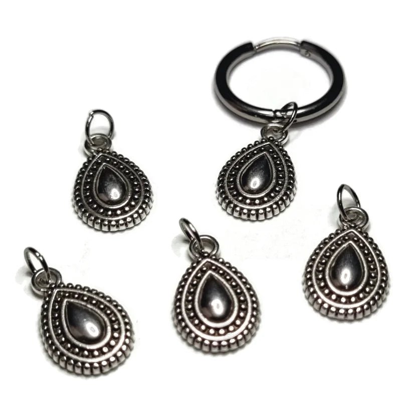 Stijlvolle Handgemaakte Oor Bedels - Mix & Match - Lotus Bloem-17x15mm - Heren