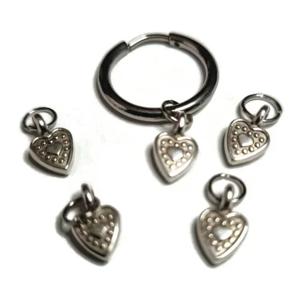 Stijlvolle Handgemaakte Oor Bedels - Mix & Match - Hartje-6mm - Heren