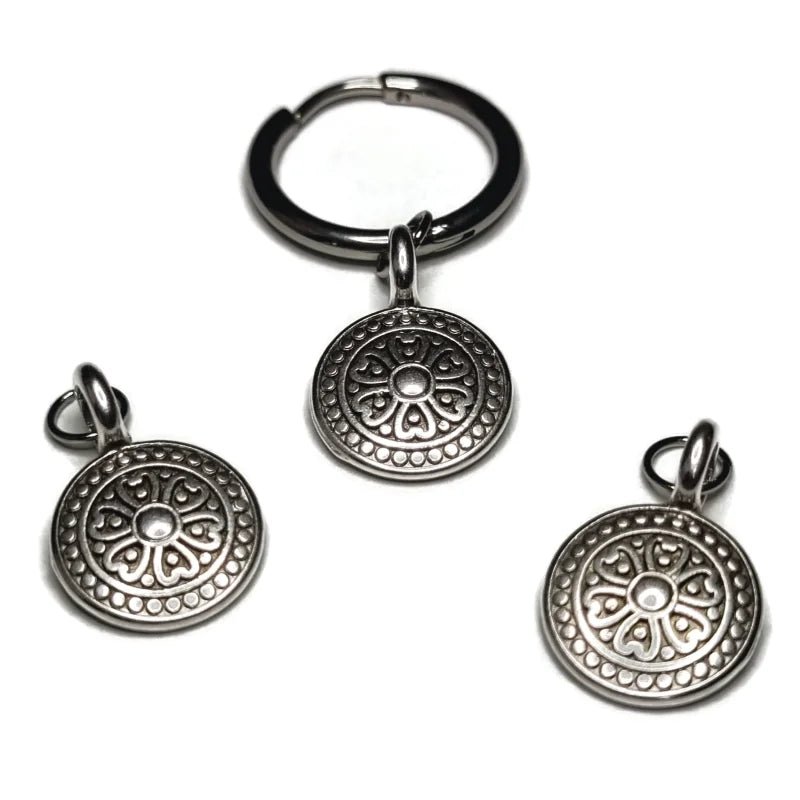 Stijlvolle Handgemaakte Oor Bedels - Mix & Match - Olifant-12x11mm - Heren