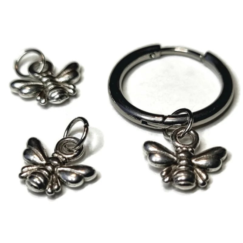 Stijlvolle Handgemaakte Oor Bedels - Mix & Match - Bij-Insect-11mm - Heren