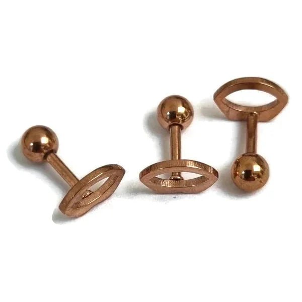 Stijlvolle Piercing Helix Piercing 6mm - Ros&Atilde;&copy;kleur met Motief - Mond-8x6mm - Unisex