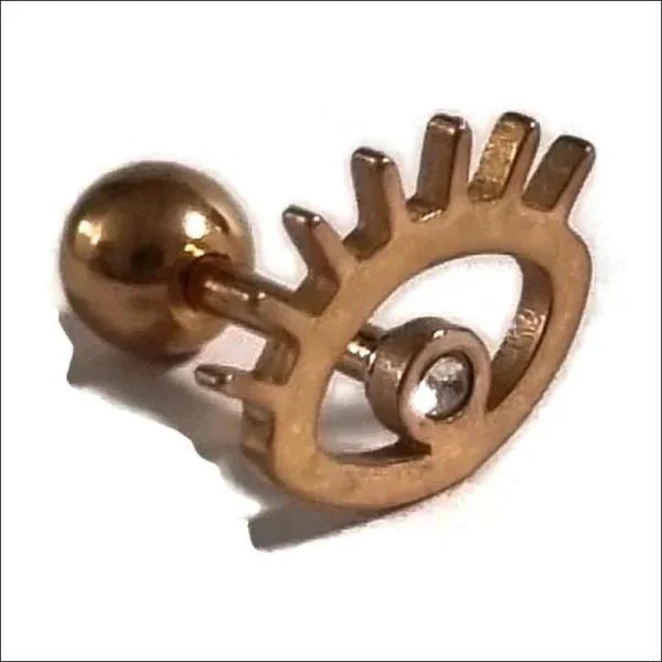Ros&Atilde;&copy;kleurige Piercing Piercing - oorpiercing - Dubbele-vierkant-15x10mm - Heren