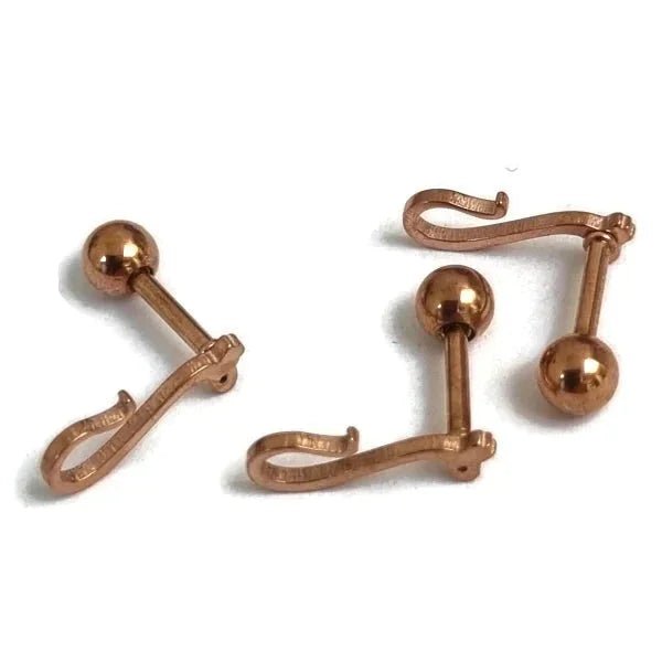 Ros&Atilde;&copy;kleurige Piercing Piercing - oorpiercing - Slang-12x5mm - Heren