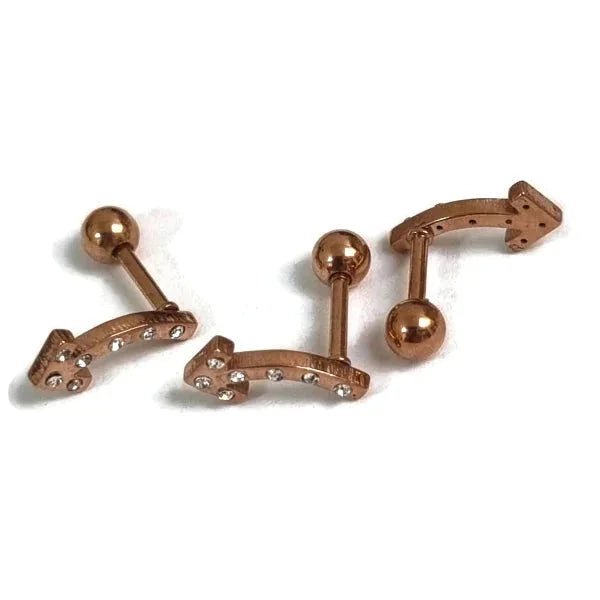 Ros&Atilde;&copy;kleurige Piercing Piercing - oorpiercing - Sleutel-8x4mm - Heren