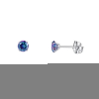Titanium oorbellen multicolor zirkonia - 6mm -