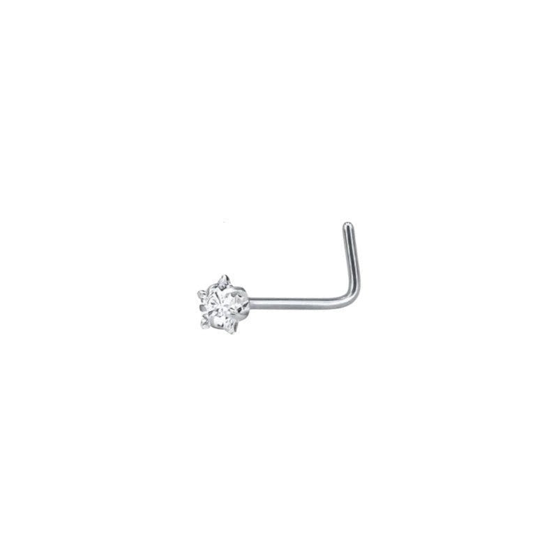 Stijlvolle Stalen Neus piercing met Zirkonia - Ster - Unisex