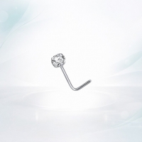 Stijlvolle Stalen Neus piercing met Zirkonia - Ster - Unisex