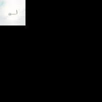 Stalen gebogen neuspiercing  met zirkonia steentje - Hart - Unisex