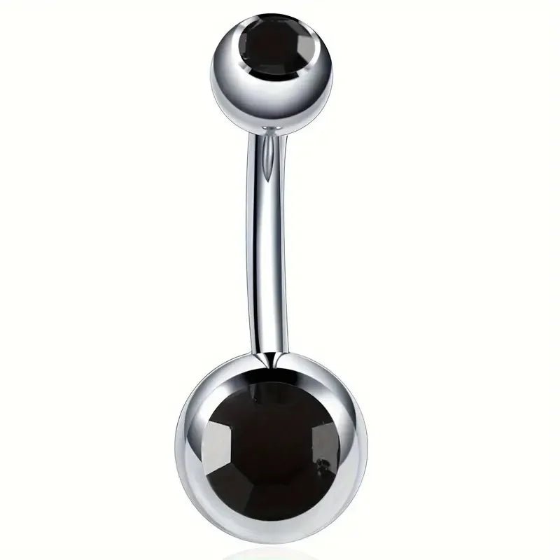 Sprankelende Zirkonia Navelpiercing - Chirurgisch Staal - Blauw - Unisex