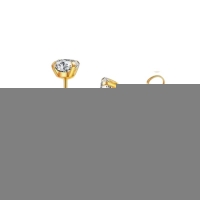 Goudkleurige Titanium Oorbellen nikkelvrij - 7mm -