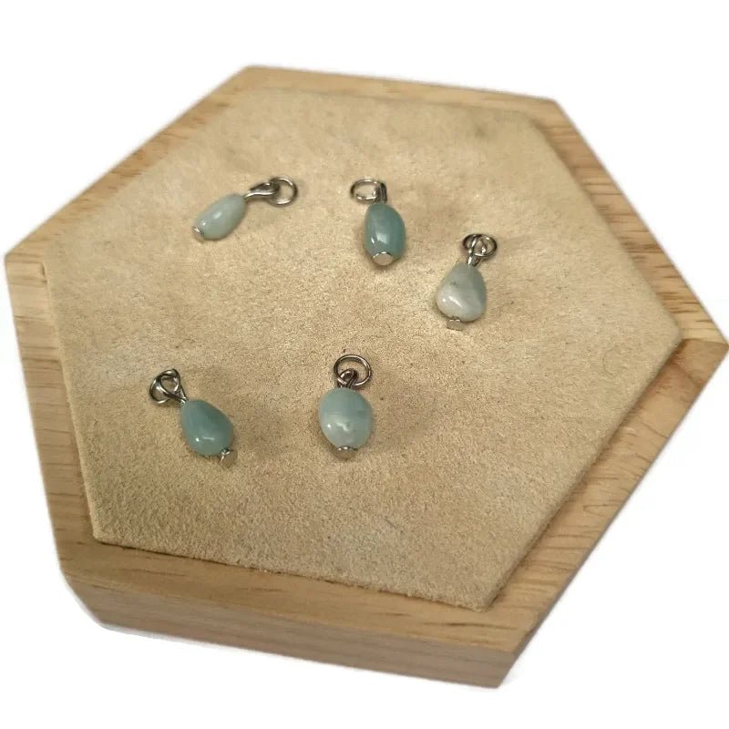 Valley Groen Natuursteen Kwarts charm - Zilverkleur - Dames