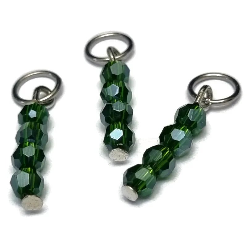 Kralen Bedeltje Fairway Groen bedelketting - Zilverkleur / 4 kralen - Unisex