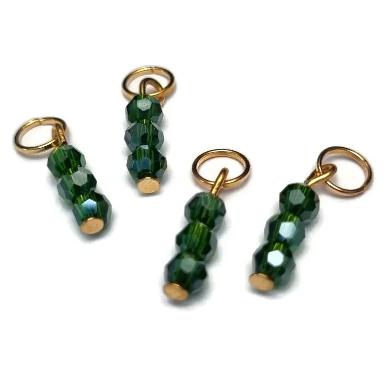 Kralen Bedeltje Fairway Groen bedelketting - Zilverkleur / 4 kralen - Unisex