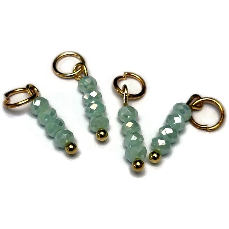 Kralen Bedeltje Paled Turquoise - Zilverkleur - Unisex