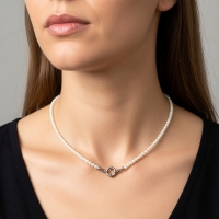 Luxe Parel Bedelketting - vrouwen ketting - Goudkleur - Dames