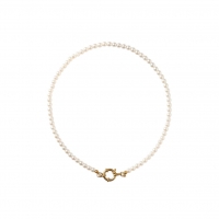 Luxe Parel Bedelketting - vrouwen ketting - Goudkleur - Dames