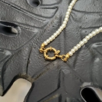 Luxe Parel Bedelketting - vrouwen ketting - Goudkleur - Dames