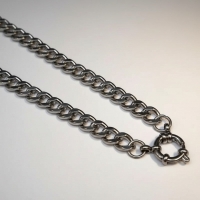 Zilverkleurige Stainless Steel Bedelketting - 7mm - 45cm - Unisex