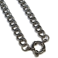 Zilverkleurige Stainless Steel Bedelketting - 7mm - 45cm - Unisex