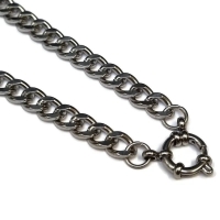 Zilverkleurige Stainless Steel Bedelketting - 7mm - 50cm - Unisex