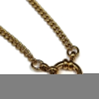 Ketting &acirc;&euro;&ldquo; Staal Bedelketting Gourmetschakel Goudkleurig (3mm) - 50cm - Heren