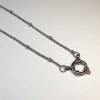 Ketting &acirc;&euro;&ldquo; Staal Bedelketting Bolletjes Schakel Zilverkleurig (2mm) - 50cm - Unise