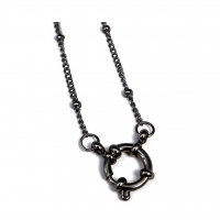 Ketting &acirc;&euro;&ldquo; Staal Bedelketting Bolletjes Schakel Zilverkleurig (2mm) - 50cm - Unise