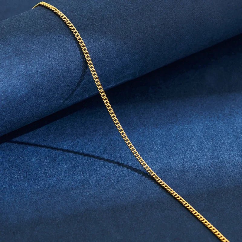 Stijlvolle RVS Gourmet Ketting goudkleur - 60cm / 3mm - Heren