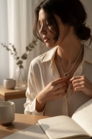Zilverkleurige Bedelketting met gourmet schakel - 50cm - Dames