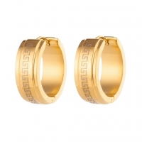 RVS Creolen Goudkleur Grieks Motief/Versace (13 & 20mm) - 20mm -
