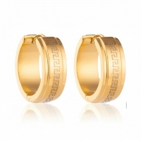 RVS Creolen Goudkleur Grieks Motief/Versace (13 & 20mm) - 20mm -