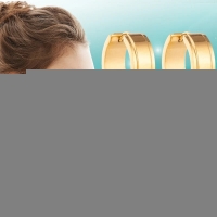 Creolen &acirc;&euro;&ldquo; RVS Goudkleur met Opstaande Rand (13mm of 20mm) - 20mm -