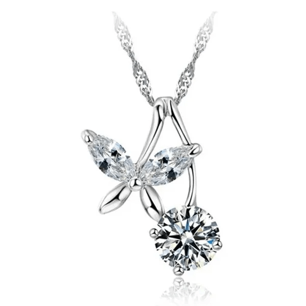 zilveren Vlinder Ketting dames - Dames
