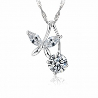 zilveren Vlinder Ketting dames - Dames