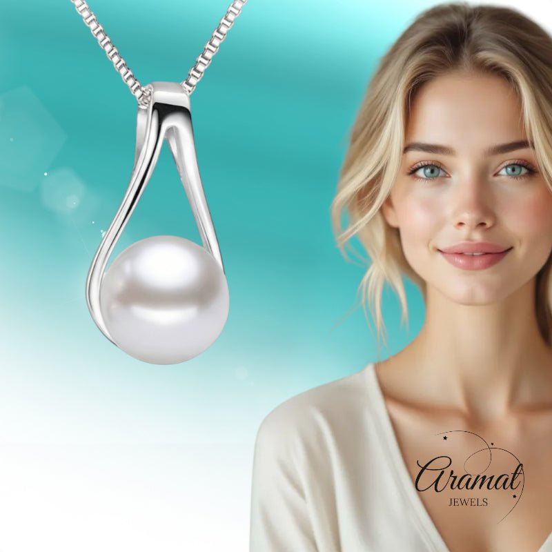 Zilveren Parel Ketting dames - Dames