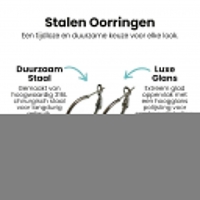 Oorringen &acirc;&euro;&ldquo; Klassieke Basic Hoepel Creolen RVS Zilverkleur (Diverse Maten) - 30mm