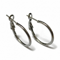 Oorringen &acirc;&euro;&ldquo; Klassieke Basic Hoepel Creolen RVS Zilverkleur (Diverse Maten) - 40mm