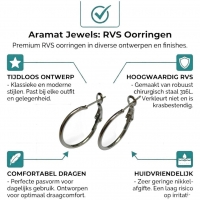 Oorringen &acirc;&euro;&ldquo; Klassieke Basic Hoepel Creolen RVS Zilverkleur (Diverse Maten) - 40mm