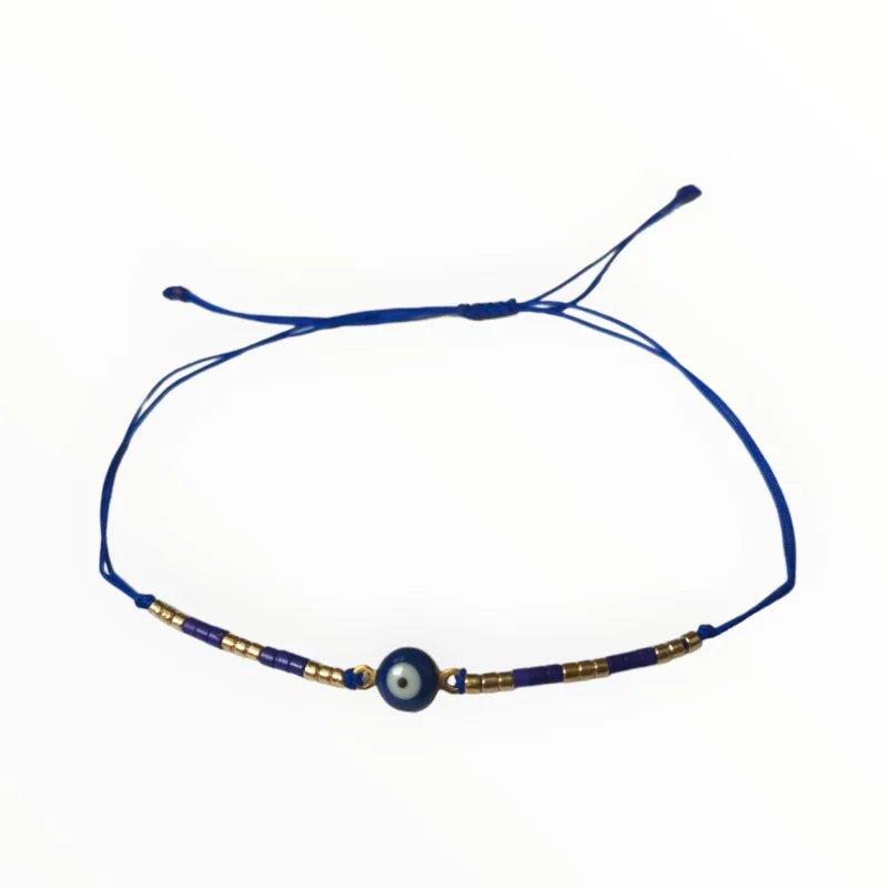 Verstelbare Armband Met Boze Oog Steen