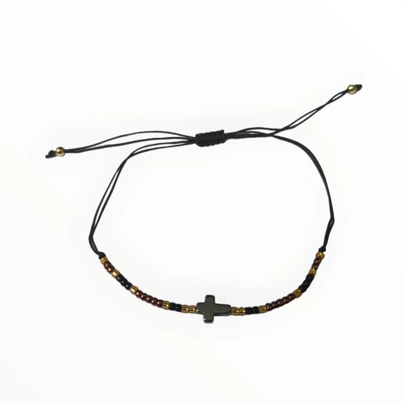 Handgemaakte Verstelbare Hematiet Armband