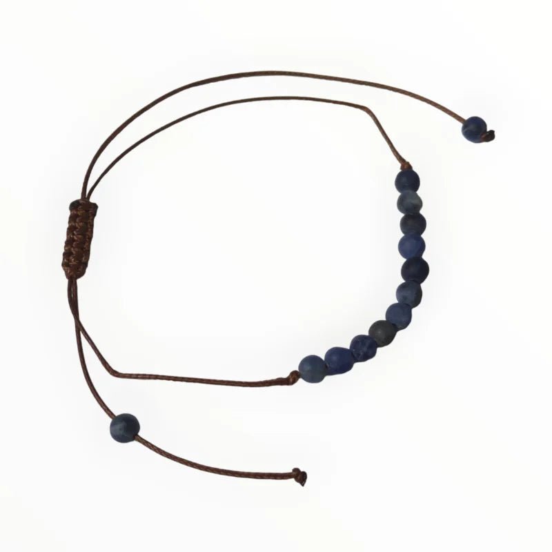 Verstelbare Natuursteen Armbandje - Groene Serpentijn Jaspis - Unisex