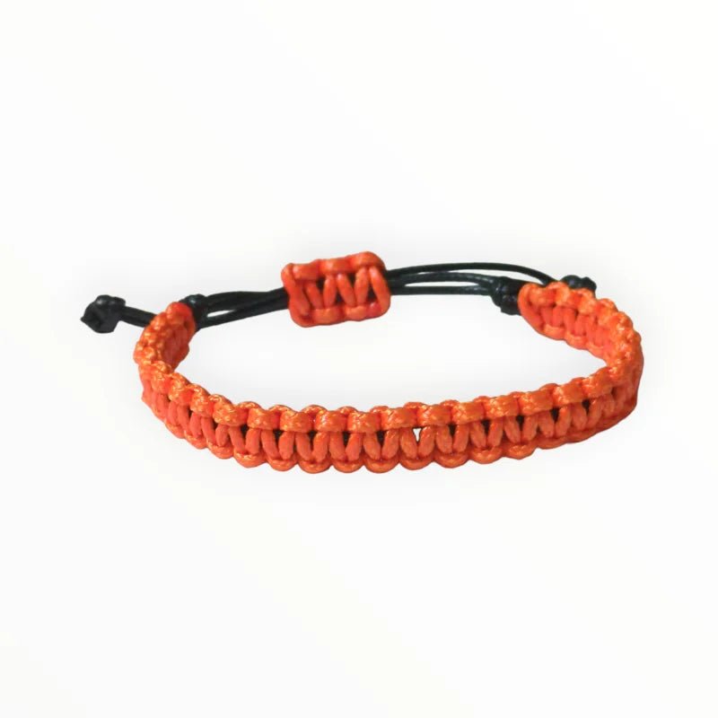 Verstelbare Nylon Armband uniseks - Oranje - Heren