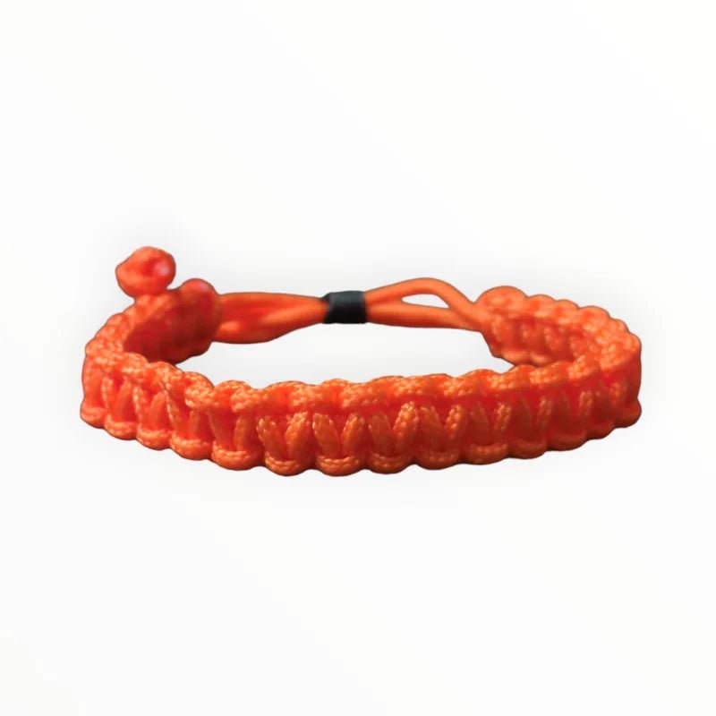 Verstelbare Nylon Armband dames en mannen - Oranje - Heren